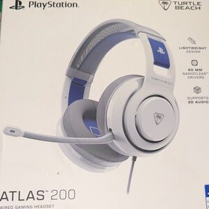 Atlas 200 Wired Gaming Headset - White and Blue